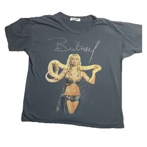 Y2k Daydreamer Britney Spears Live in New York 2001 Tour Shirt Small – Black Pop
